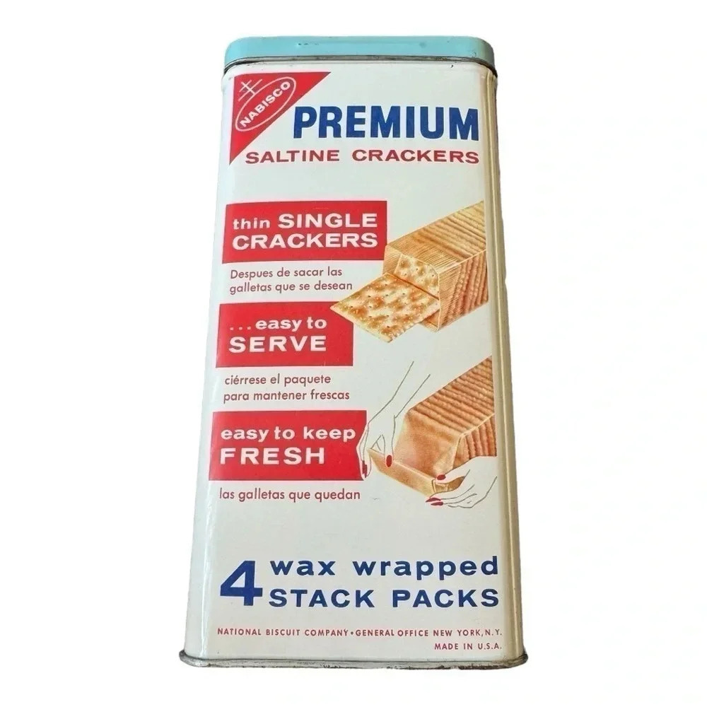 Bilingual 1960's Premium Nabisco Tin